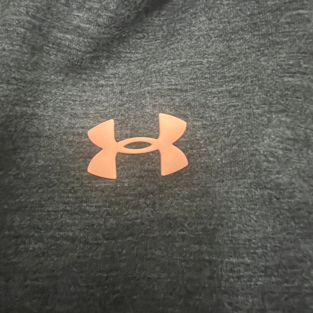 Under Armour Women's Charcoal Tank Top with Orange Accents - Picture 6 of 7